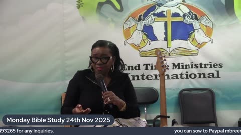 Monday Bible Study 24th November 2025