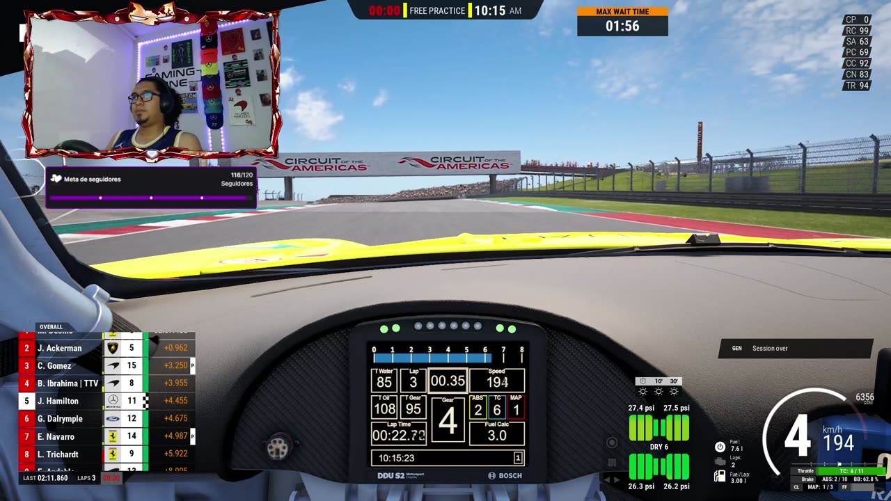 💥🏆| S3 W3 MOZA Challenge COTA 🐍 #MambaTime #SimracingGP 🐍 #StaySchemin’ | [ESP/ENG]💥🔝