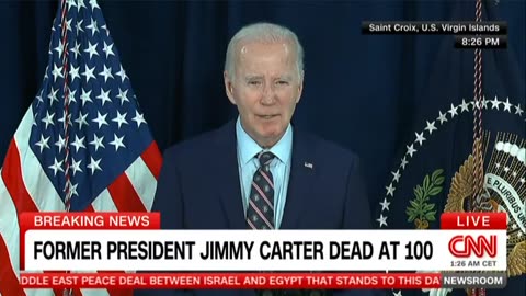 FULL REMARKS: President Joe Biden comments on the passing of former president Jimmy Carter