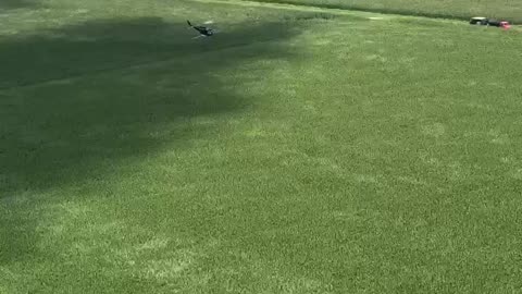 I've never seen fields being treated with chemicals using helicopters