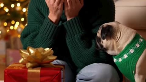 🐶🎄 My Dog Couldn’t Let Me Be Sad on Christmas… Heart-Melting Moment ❤️✨