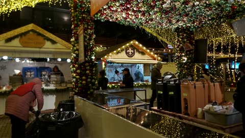 【4K】Toronto Christmas Market 🎄 Distillery District Days Before 2026 Canada 🇨🇦