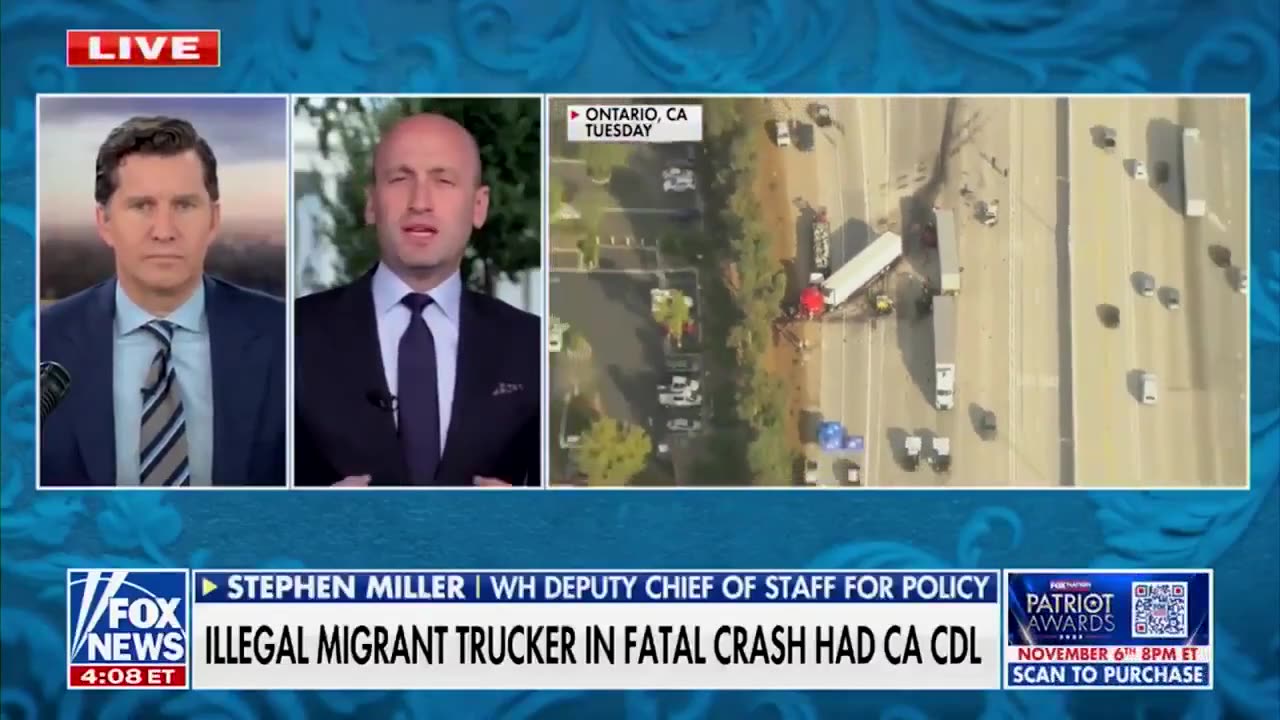 Stephen Miller Goes Off On Newsom Handing Out CDLs To Illegals, Following Horrific Crash