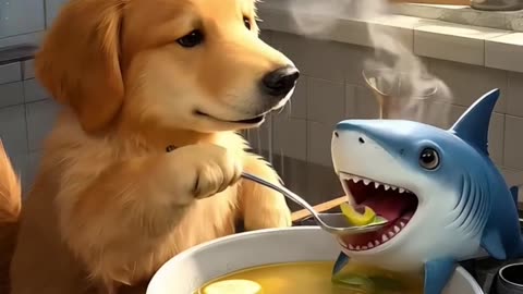 Dog And Shark Friendship Videos | Dog And Shark Animals Videos For Kids