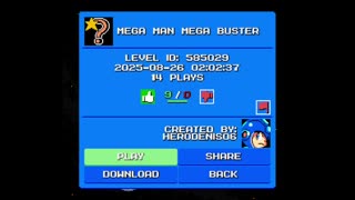 Mega Man Maker Level Highlight: "Mega Man Mega Buster" by HeroDenis06