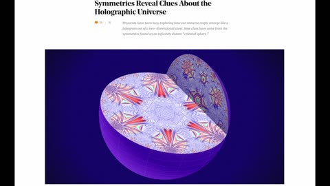 Symmetries Reveal Clues About the Holographic Universe