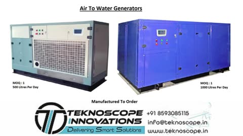 Teknoscope Innovations - Air To Water Generators