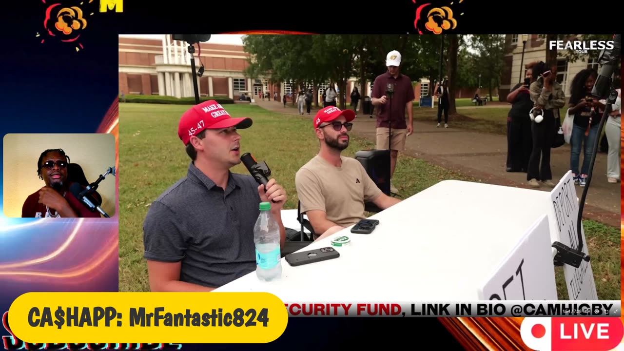 Debate/Smoke night. Black ppl are addicted to racism & slavery. Andrew Tate explains how.