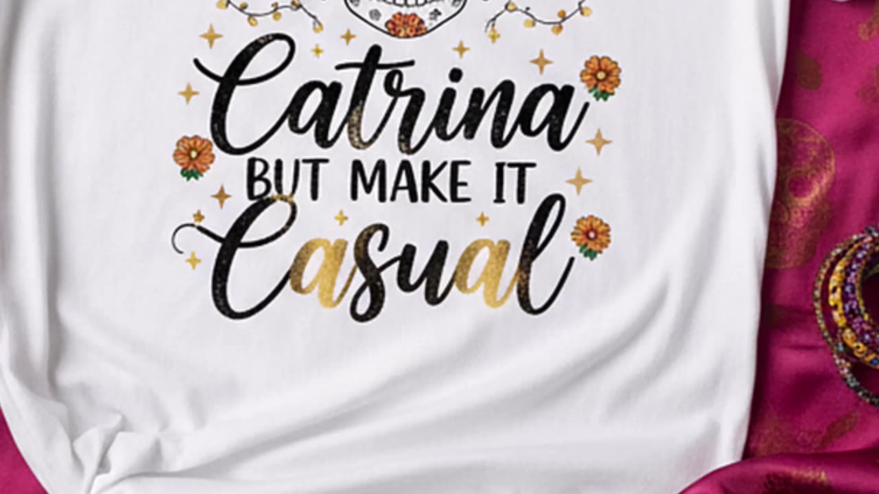 Wanna turn heads this fall? This tee’s got that bold but chill vibe #DayOfTheDead #FallStyle