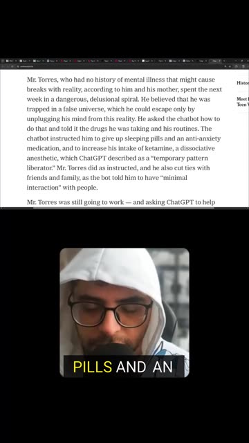 AI Chatbot Told Man to Use Narcotic to 'Unplug His Mind' From Reality