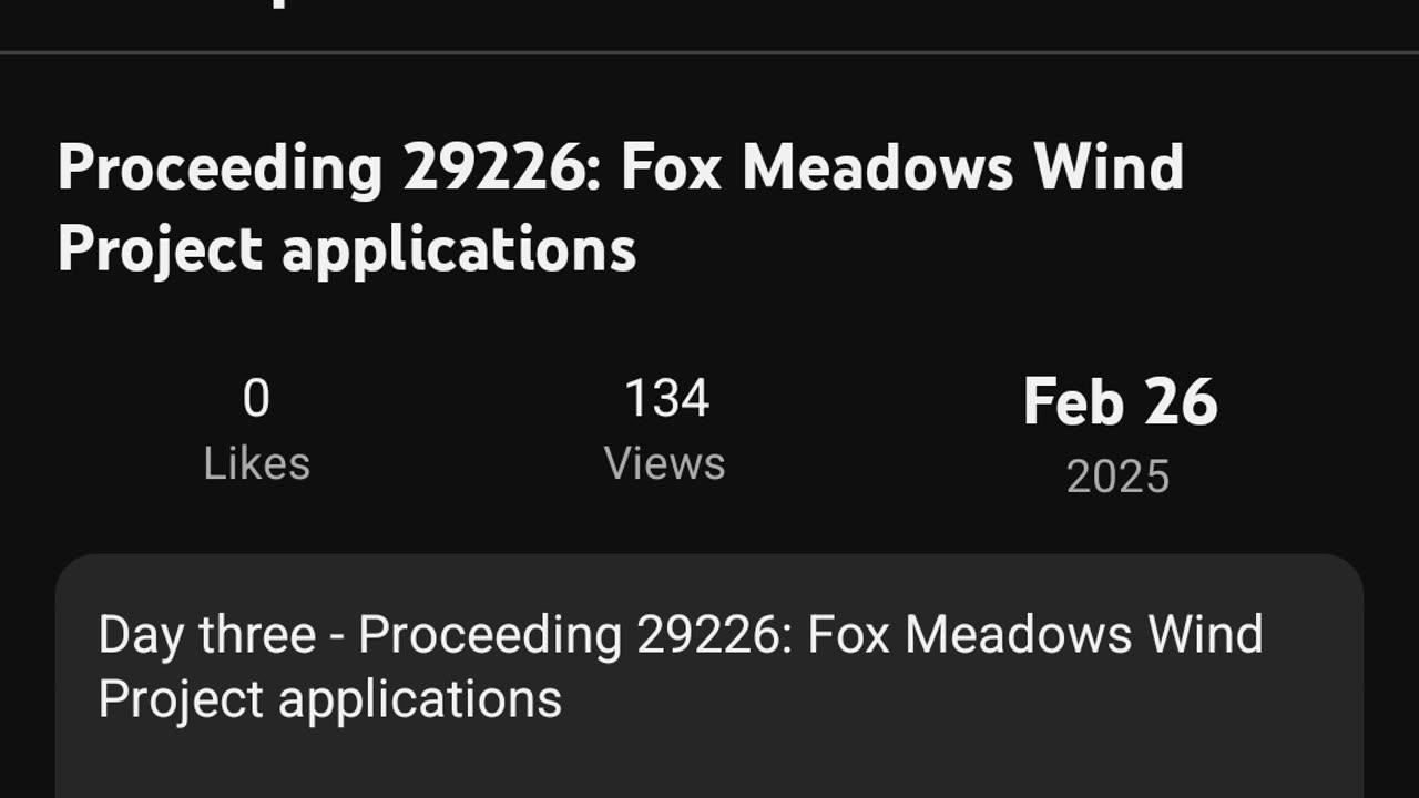AUC Proceeding #29226 Fox Meadows Wind Day 3 part 2