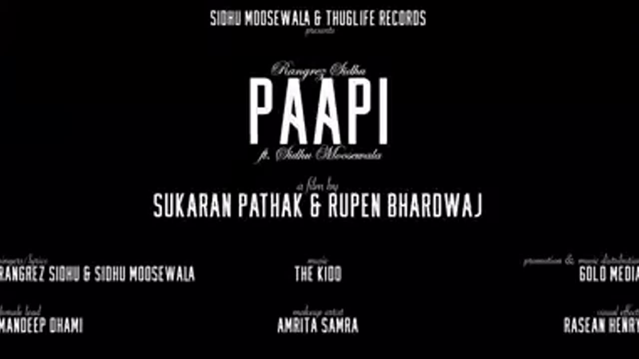 PAPPI SONG BY SIDHU MOOSEWALA