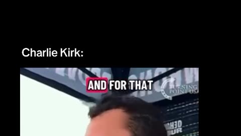Wow! Charlie Kirk hated gay people!