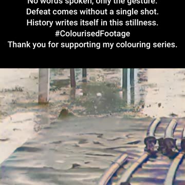 Japanese Soldier Surrender Malaya 1945 #ColourisedHistory