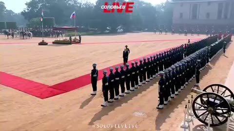 Cerimonia ufficiale presso il Palazzo Presidenziale a Nuova Delhi