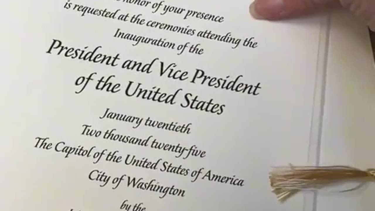 Trump Inauguration Invitation LEAKED !!! #presidenttrump #trump2025 #2025inauguration #shorts