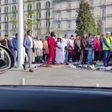 No Italians in Naples, Italy - all migrants
