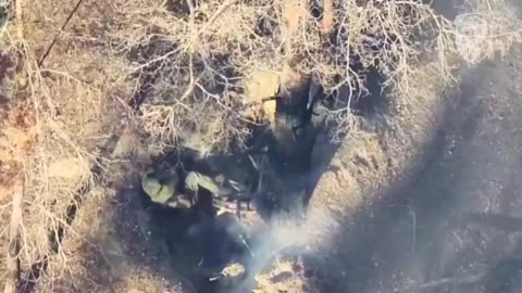 Russian Soldier Bonked Over the Head with Falling Grenade