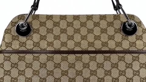 Gucci Brown GG Leather Handbag