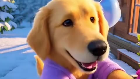 awkward p3 The moment that cute puppy will never forget 😨 #ai #dog #aidog #cute #puppy #cartoon