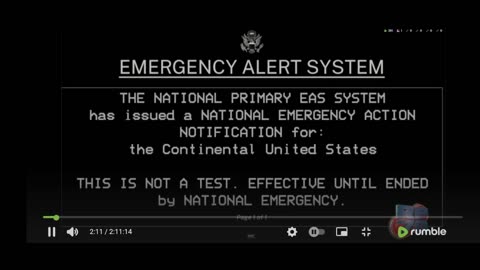 BREAKING NOW! EAS NATIONWIDE ALERT