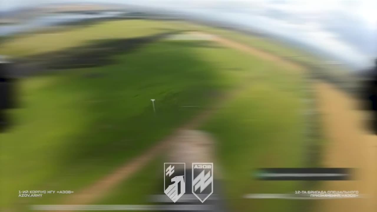 Ukrainian gun-drone, zoomed in from the soldiers of the anti-aircraft missile and artillery division
