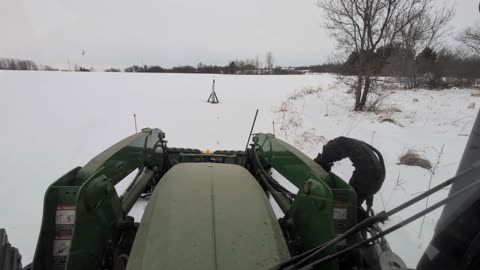 Snow Plowing on the Farm