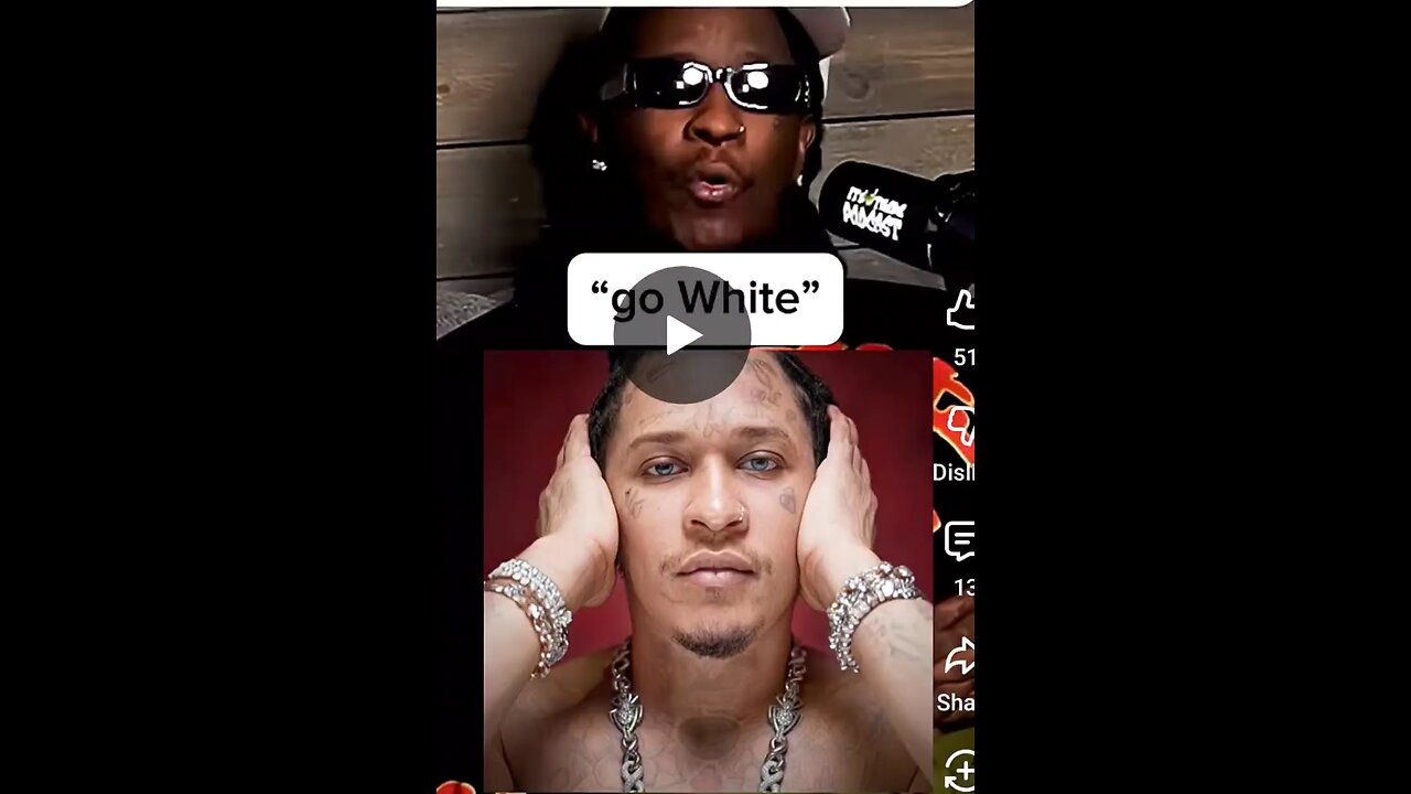 Blacks stealing white skin color? White face is ok? Black face isn't?