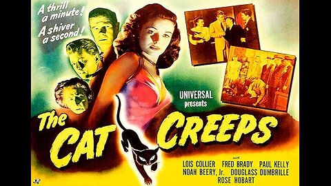 THE CAT CREEPS 1946 Spirit of a Murdered Woman Comes Back as a Black Cat FULL MOVIE in HD