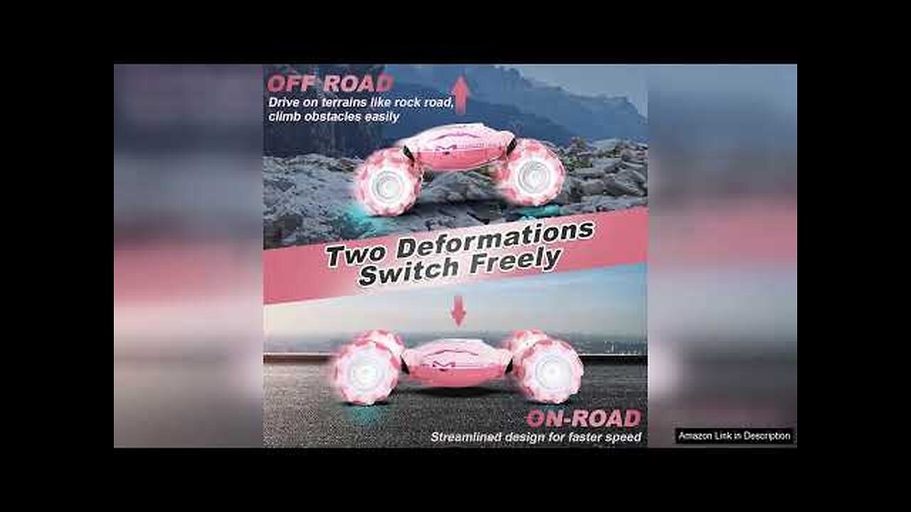 Pink RC Car Toys for Girls Aged 6-12 Gesture Sensing RC Stunt Review