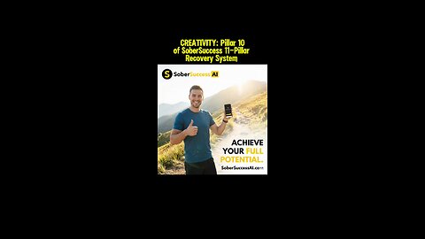 🗣Creativity Is Crucial In Creating A Successful Life! #SoberApp #11Pillars #Creativity #SelfHelp