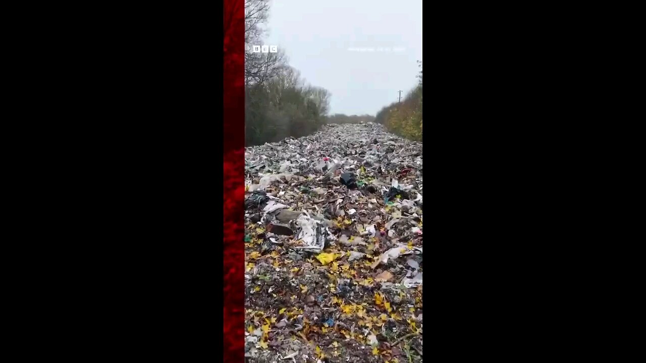 A new river was born in the UK- Garbage river.