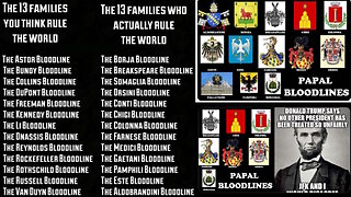 Las verdaderas 13 familias malvadas iluminati linaje papal nobleza negra falsos judios jazaros