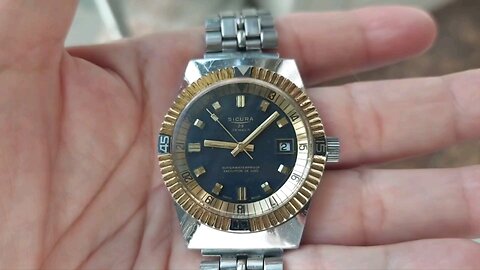 1970s Breitling Sicura Diver Wristwatch