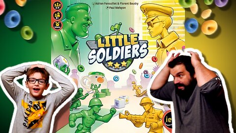 Little Soldiers Board Game Playthrough | Mini Armies, Big Battles!