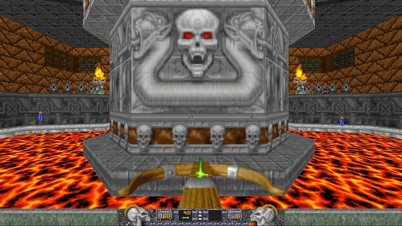 [Heretic - No Items, Wand Start, All Secrets (BP)] - E4M5 - Great Stair