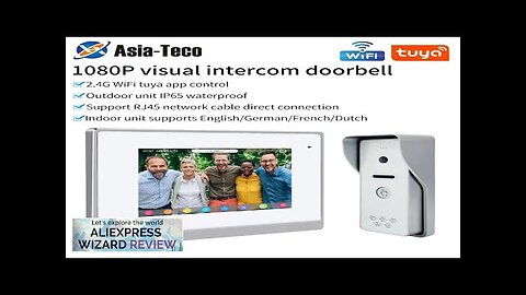 TUYA 7Inch WiFi Digital 1080P Video Intercom Smart APP Wireless Video Door Review