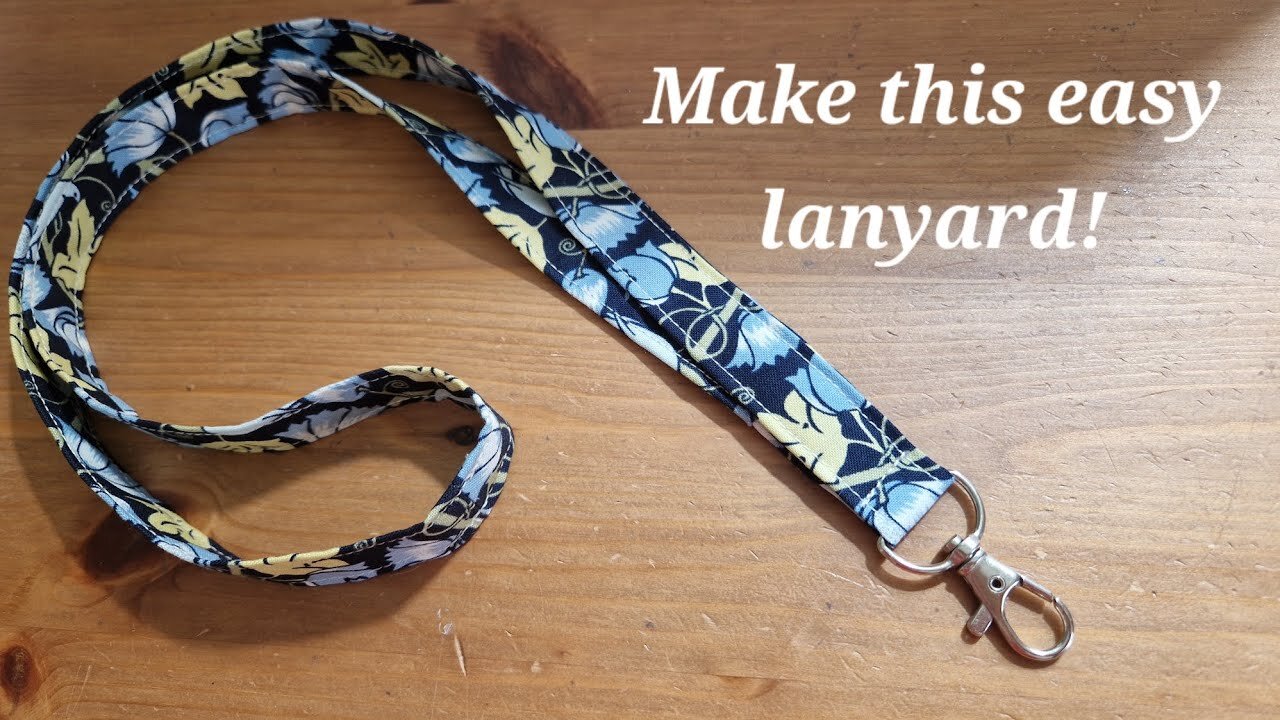 How to make a fabric lanyard 😀