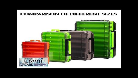 Double-Sided Waterproof Fishing Tackle Box Fish Hook Fishing Lure Bait Storage Case Review