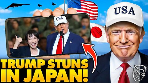 Trump's INSANE Fighter Jet Entrance Makes Japanese Prime Minister 'JUMP for Joy' | U.S. Troops ROAR
