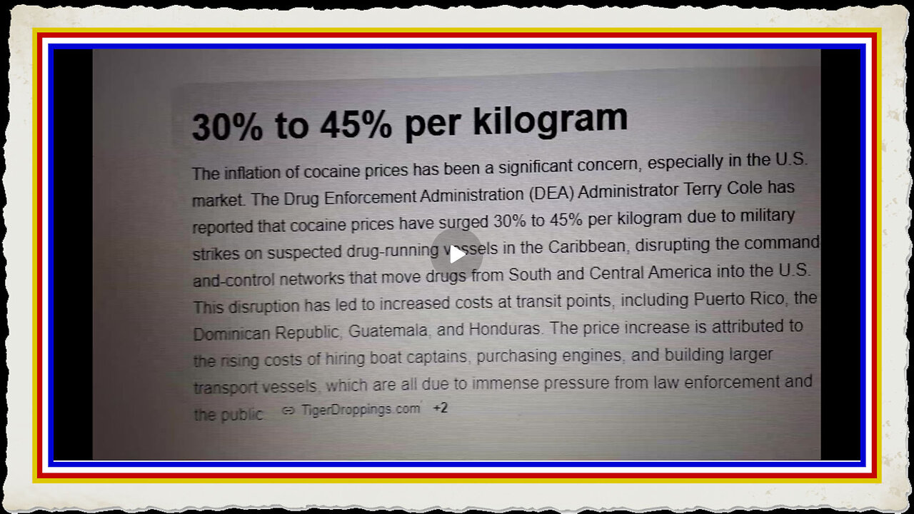 TRUMPS COCAINE INFLATION - GOOOO TRUMP