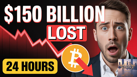 Crypto Market Loses $150 Billion in 24 Hours - Bitcoin Whales Shorting Hard Before Fed Speech
