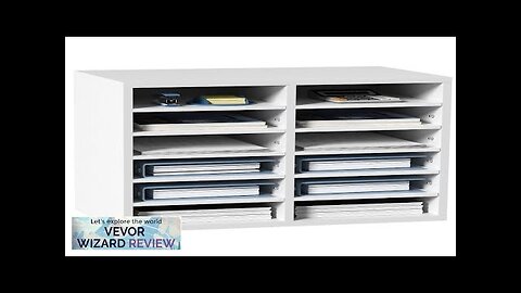 VEVOR Literature Organizers 12 Compartments Office Mailbox with Adjustable Shelves Wood Review