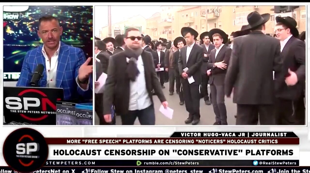 STEW PETERS VICTORHUGO EXPOSE MIKE ADAMS BRIGHTEON ALEX JONES ✡️
