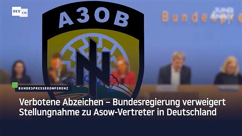 Verbotene Abzeichen Asow-Vertreter in Deutschland