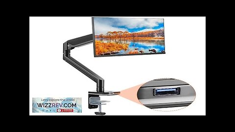 VEVOR Single Monitor Mount with USB Supports 13"-35" Screen Adjustable Gas Spring Review