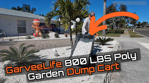 GarveeLife TC4270 800 LBS Poly Garden Dump Cart Review and Easy Yard Dumping
