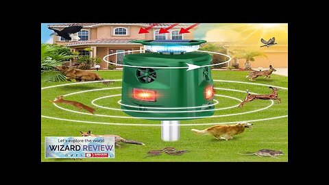 Solar Animal Repeller 360°Ultrasonic Animal Repeller Cat Repellent Outdoor Dog Repellent Review