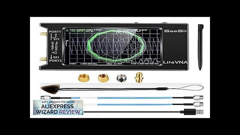 LiteVNA NanoVNA 50kHz-6.3GHz Vector Network Antenna Analyzer 4" Measure S Parameters HF Review