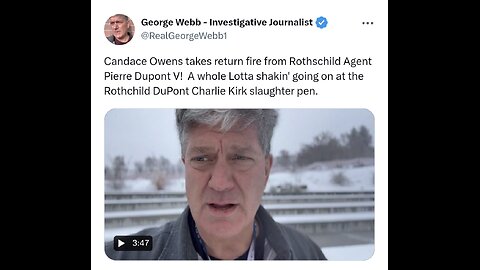 Candace Owens takes return fire from Rothschild Agent Pierre Dupont V!